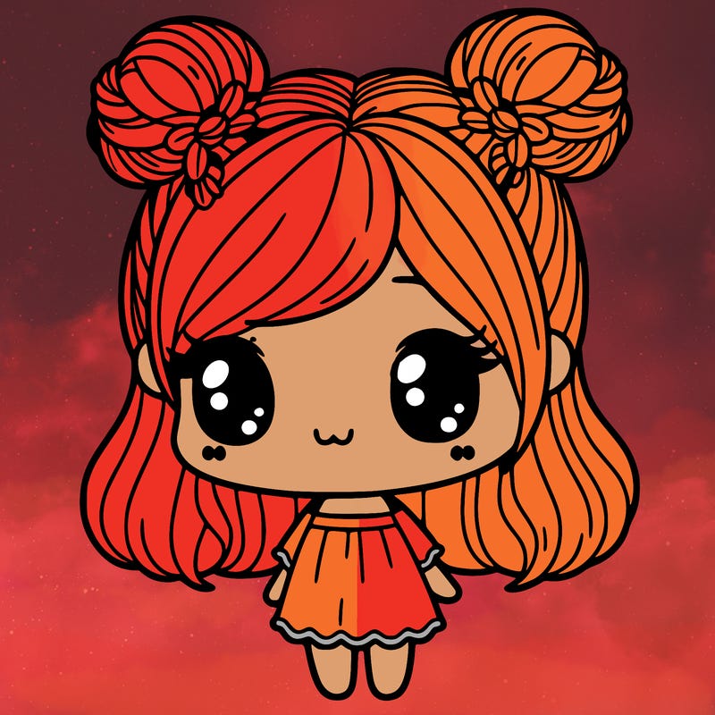 cute hair style on a cute doll that is detail