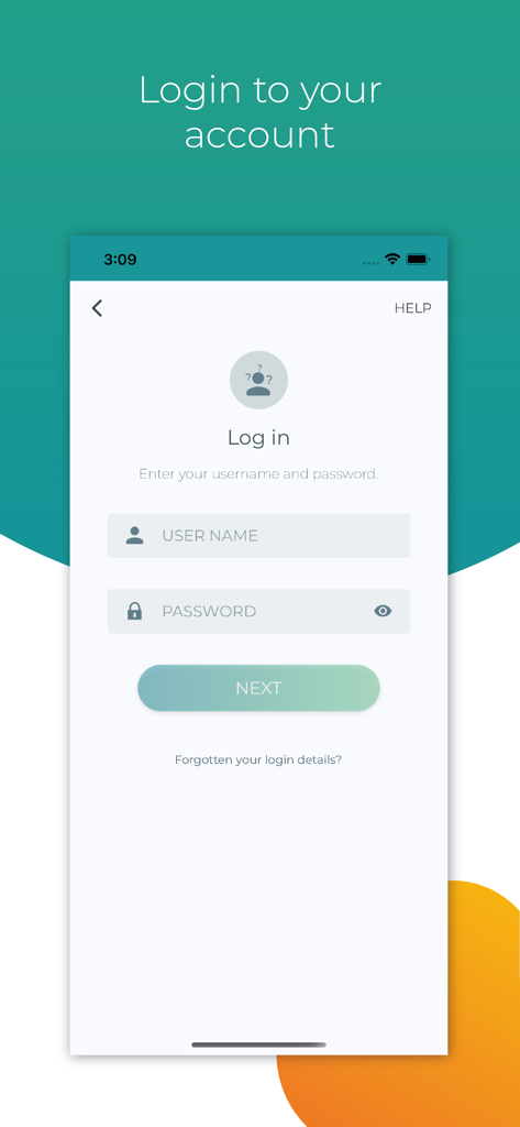 Open Bee Mobile - Login screen of Open Bee Mobile application featuring user name and password input fields