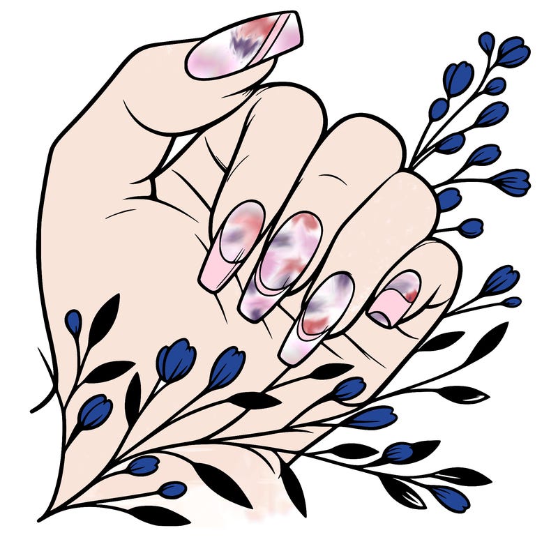 nails with french tip