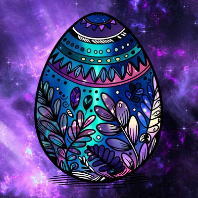 a detailed and realistic easter egg