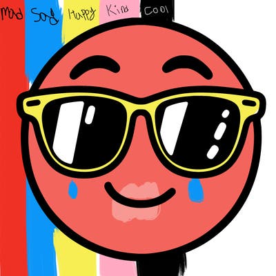 emoji with sunglasses
