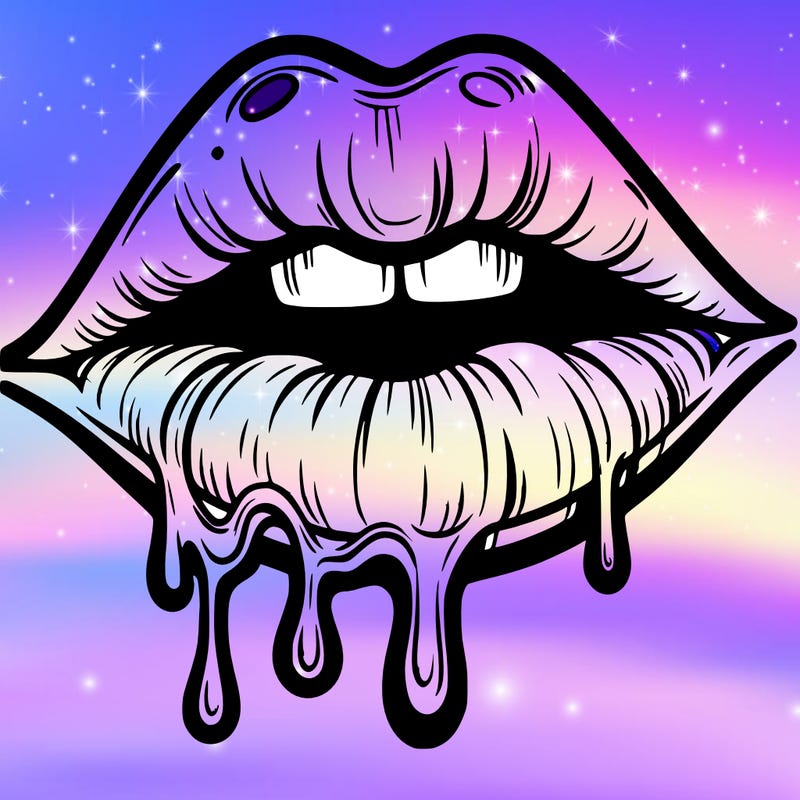 lips that look realistic and drip