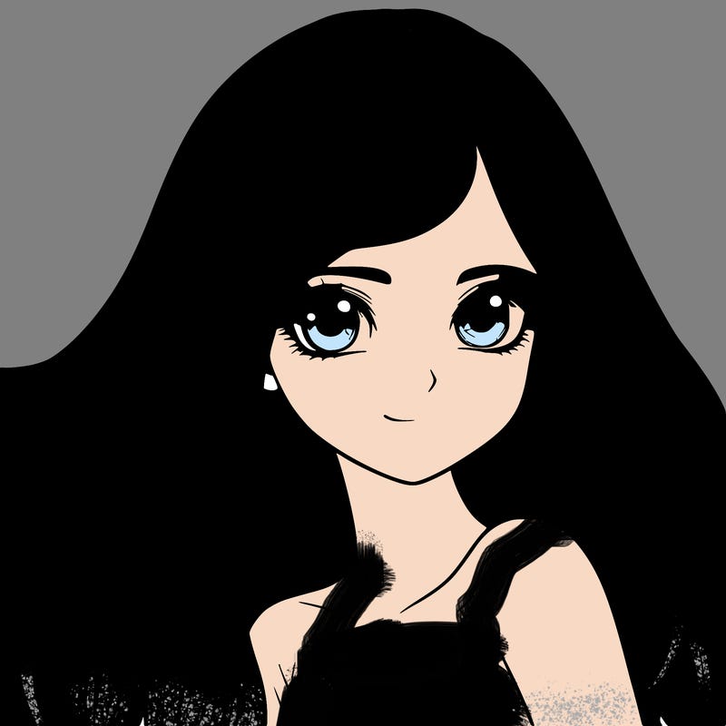 realistic girl pretty long hair