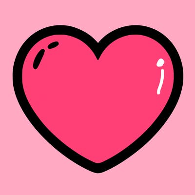 a blank heart