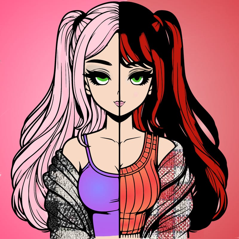 realistic girl split