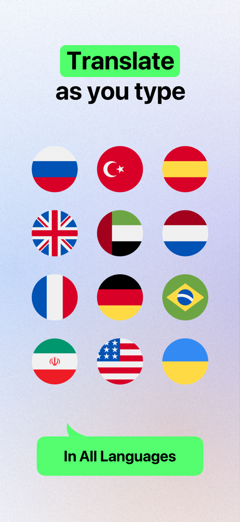 Interface de clavier IA pour la traduction instantanée dans plusieurs langues