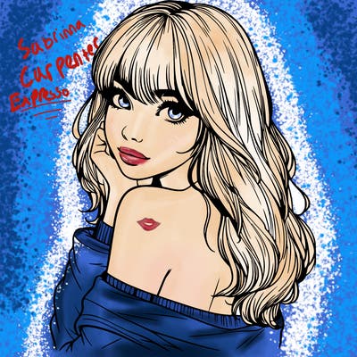 realistic girl with bangs looking over her shoulder