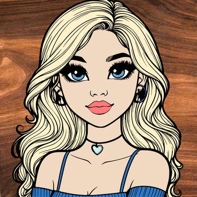 realistic pretty girl