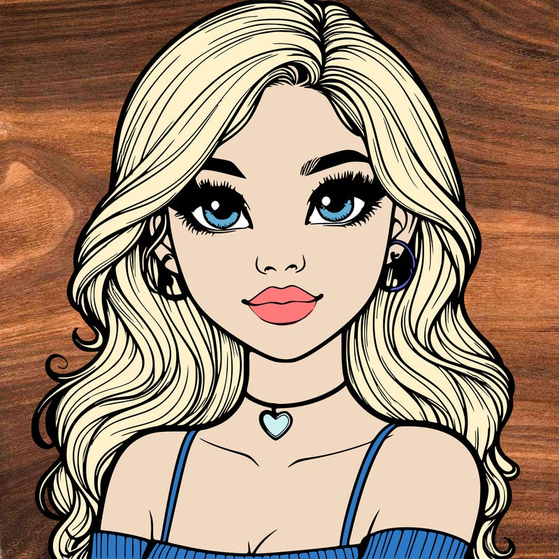 realistic pretty girl