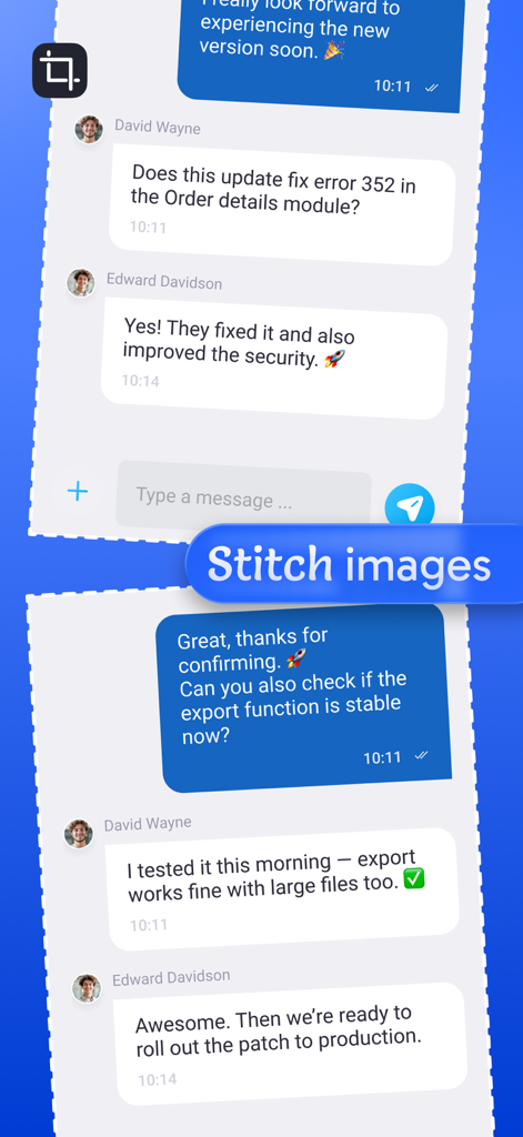 複数の画像やスクリーンショットを1つの連続したファイルに結合する