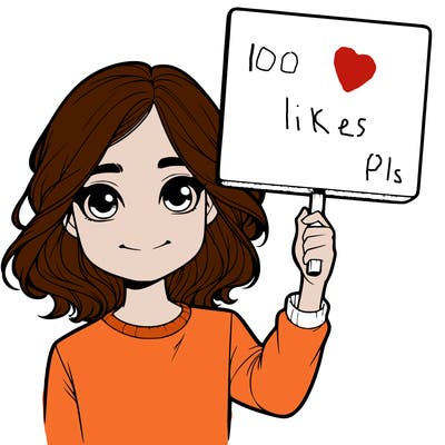 realistic girl holding up a sign