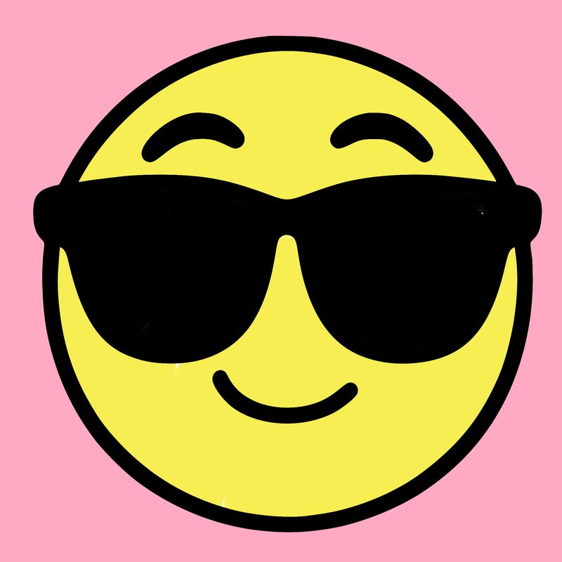 emoji with sunglasses