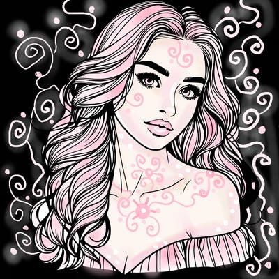 beautiful realistic girl