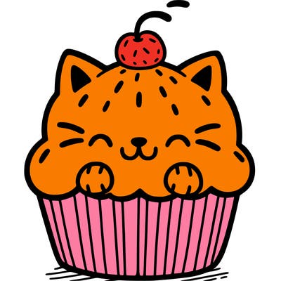 cat cupcake