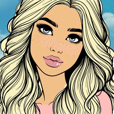 beautiful realistic girl