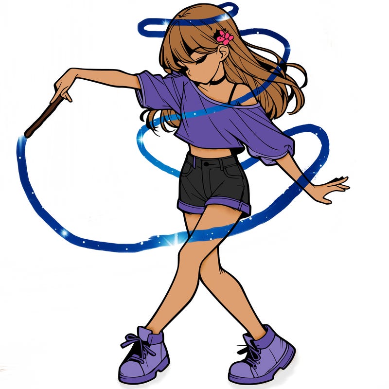 realistic girl danceing