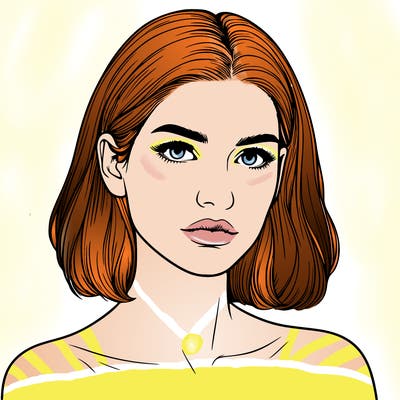 realistic portrait of woman