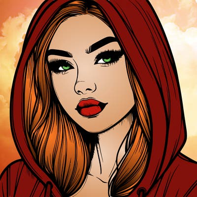 realistic beautiful woman with hoodie