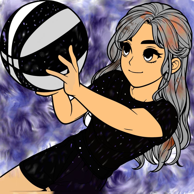 realistic girl playing basketball