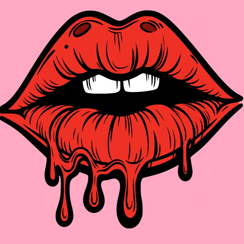 lips that look realistic and drip