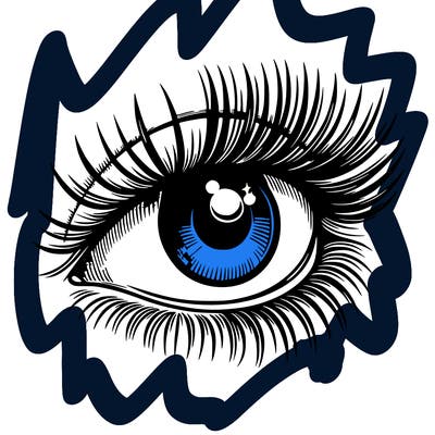 realistic eye long eylashes