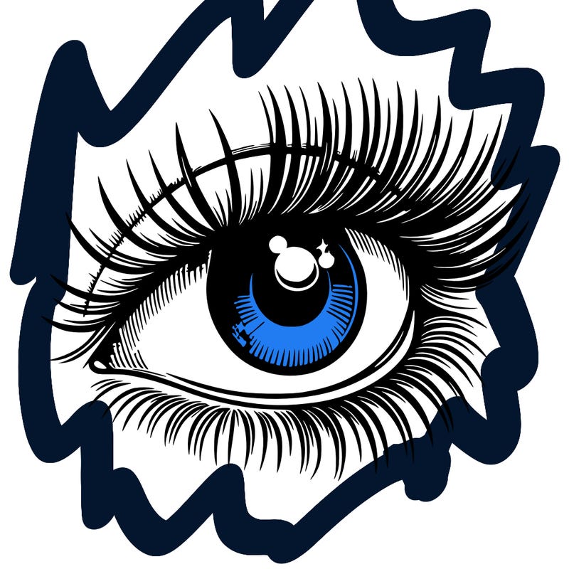 realistic eye long eylashes