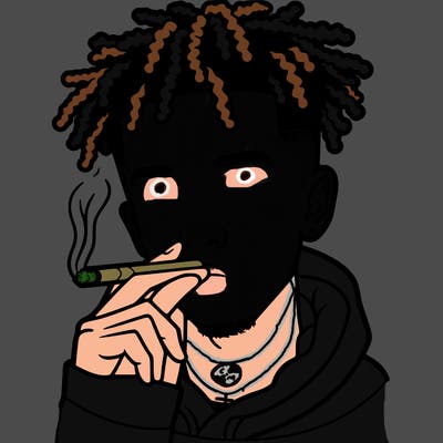 rapper with short dreds smoking