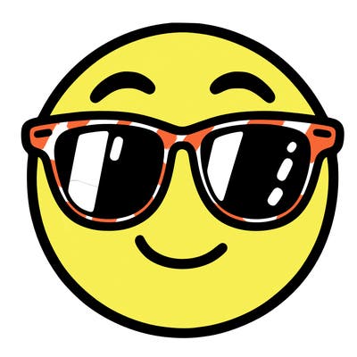 emoji with sunglasses