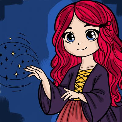 girl with magic