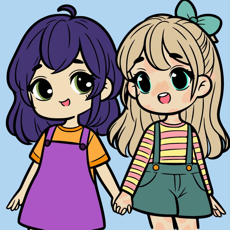 two girls