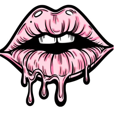 lips that look realistic and drip