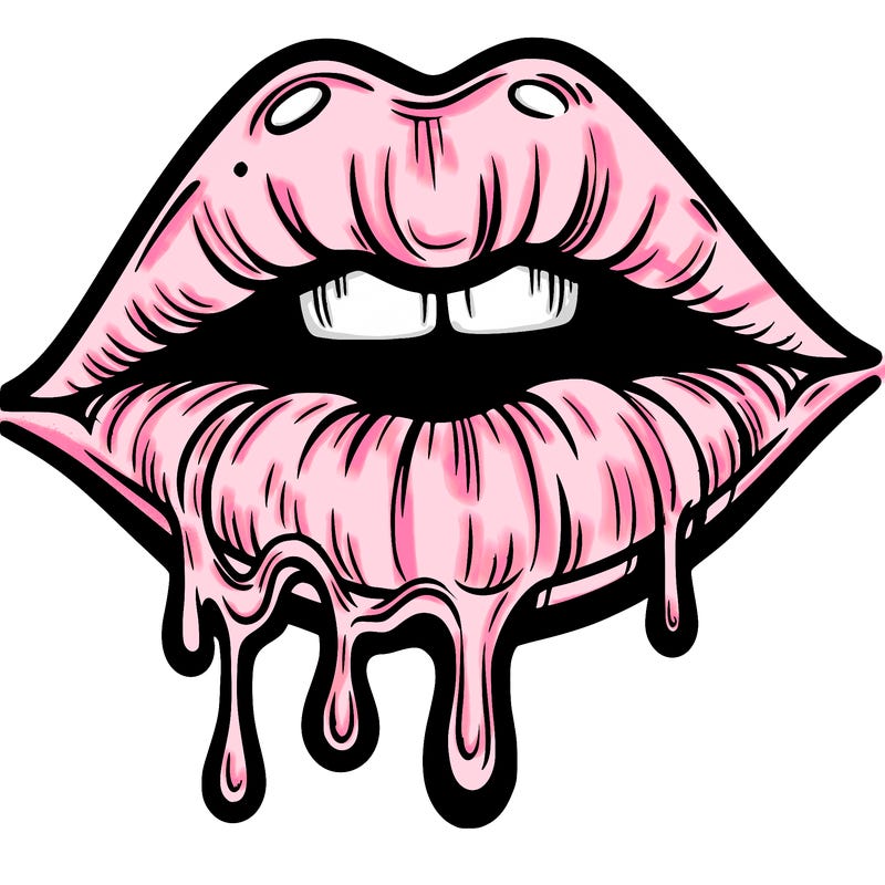 lips that look realistic and drip