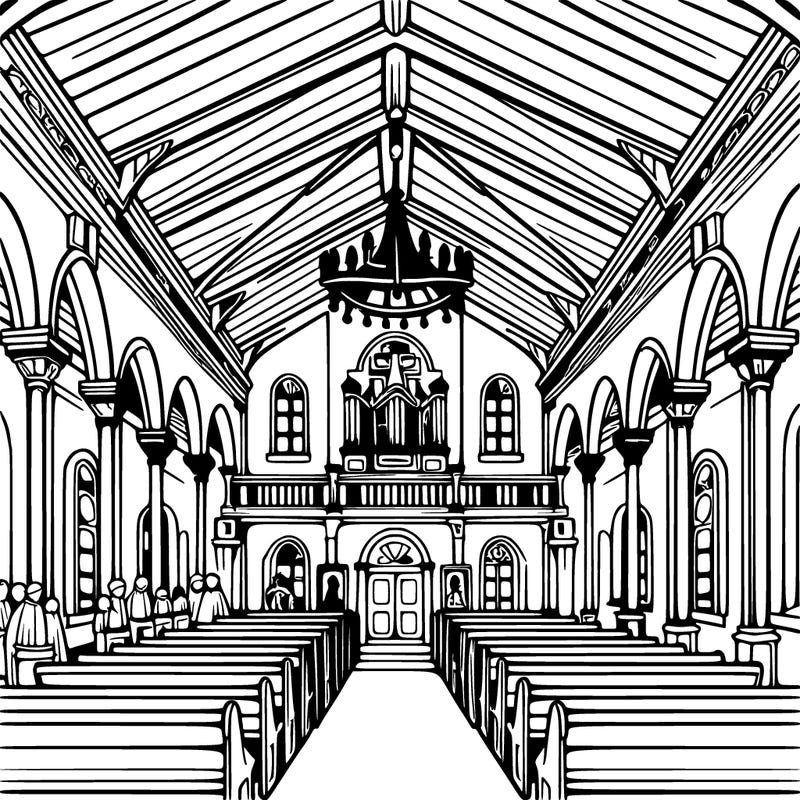 interior of a catholic church