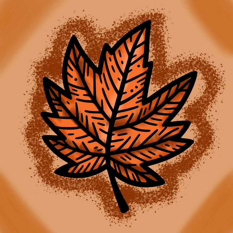 simple autumn leaf