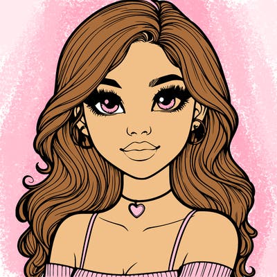 realistic pretty girl