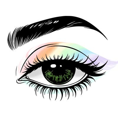 eye closed realistic