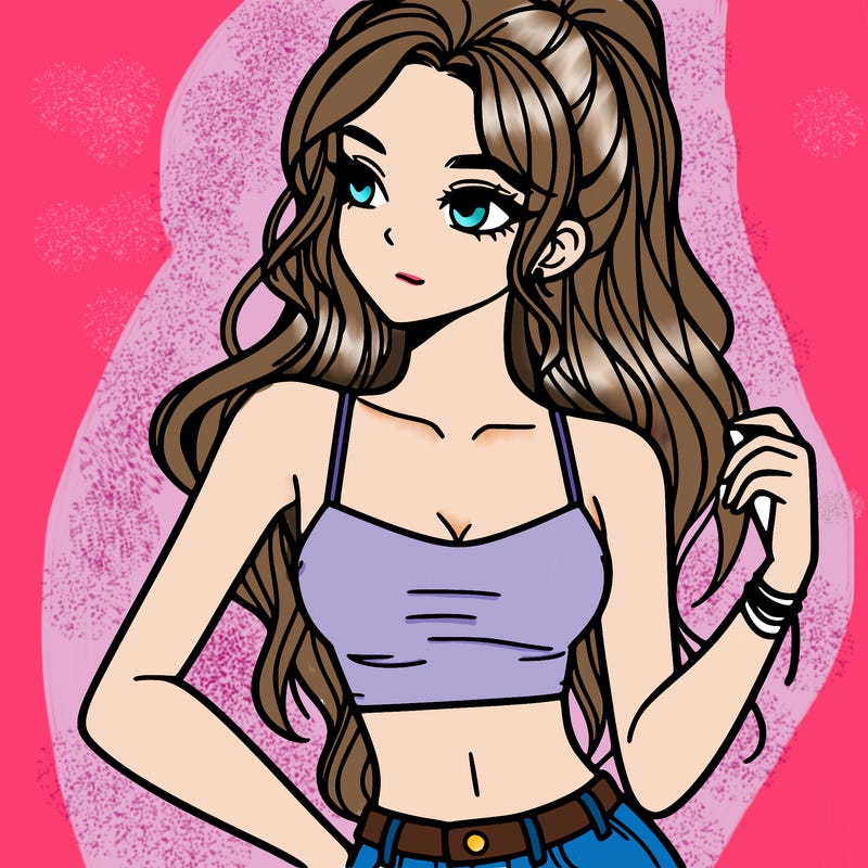 girl in crop top
