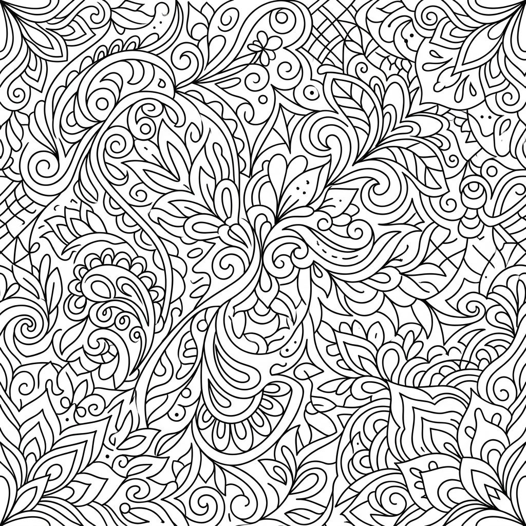 14 Line Art Patterns Coloring Pages - Free Printable Designs — Color Pop