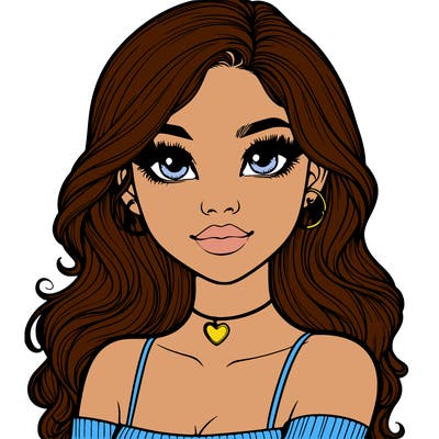 realistic pretty girl