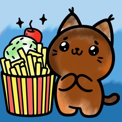 cute food cat