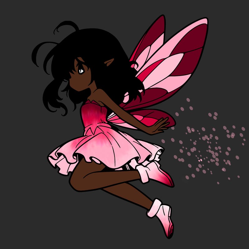 manga fairy flying