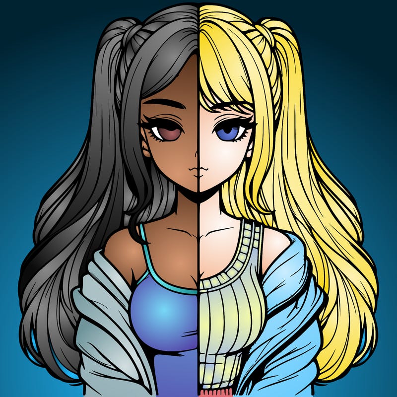 realistic girl split