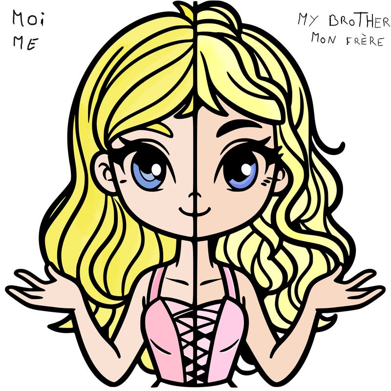 split draw girl