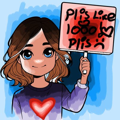 realistic girl holding up a sign