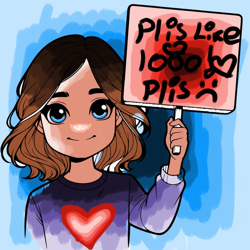 realistic girl holding up a sign