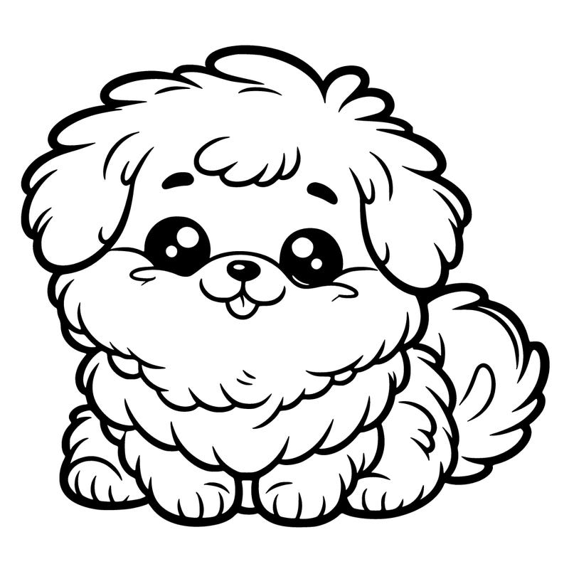 cute fluffy puppy