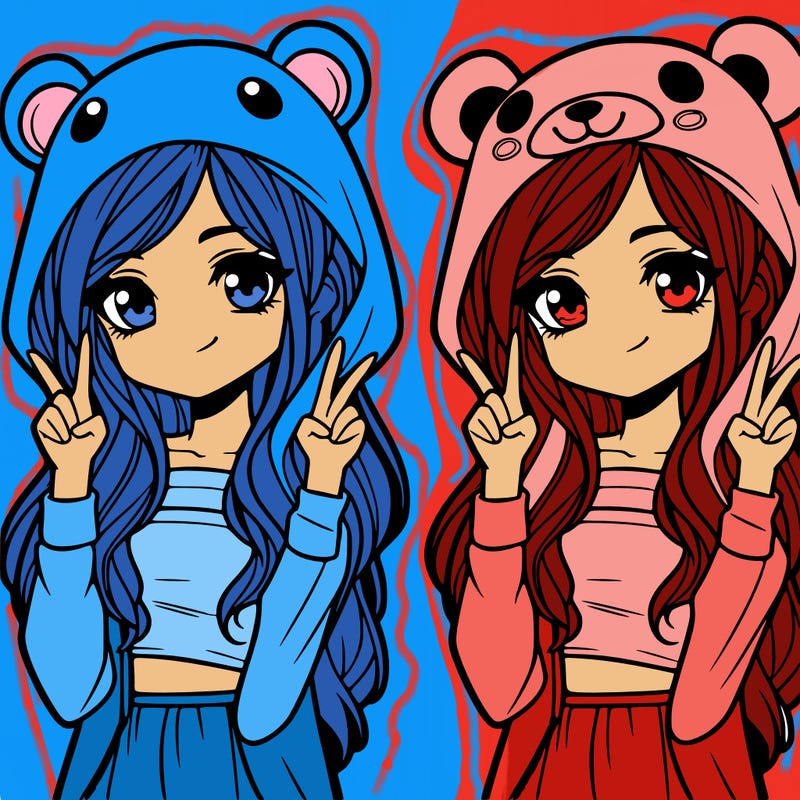 teen girl in animal costume