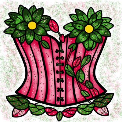 flower corset