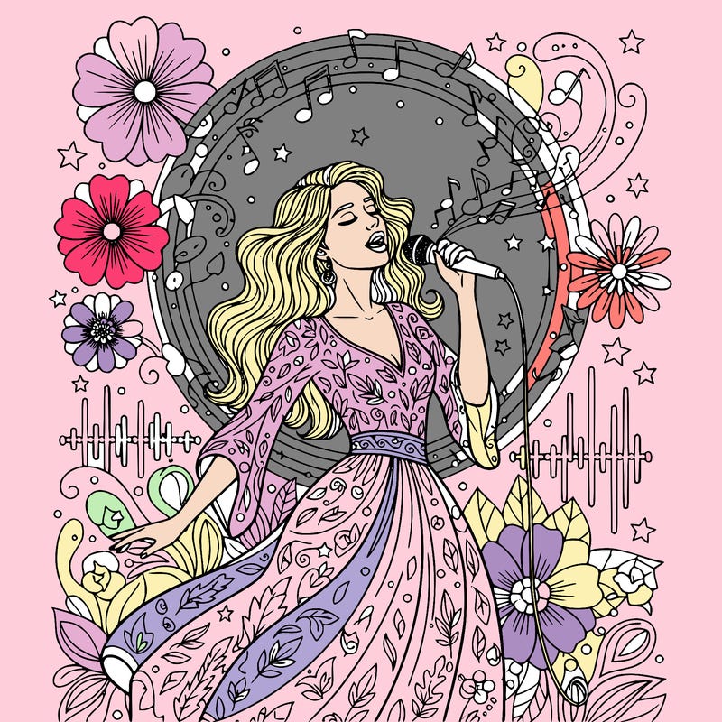 aesthetic girl singing