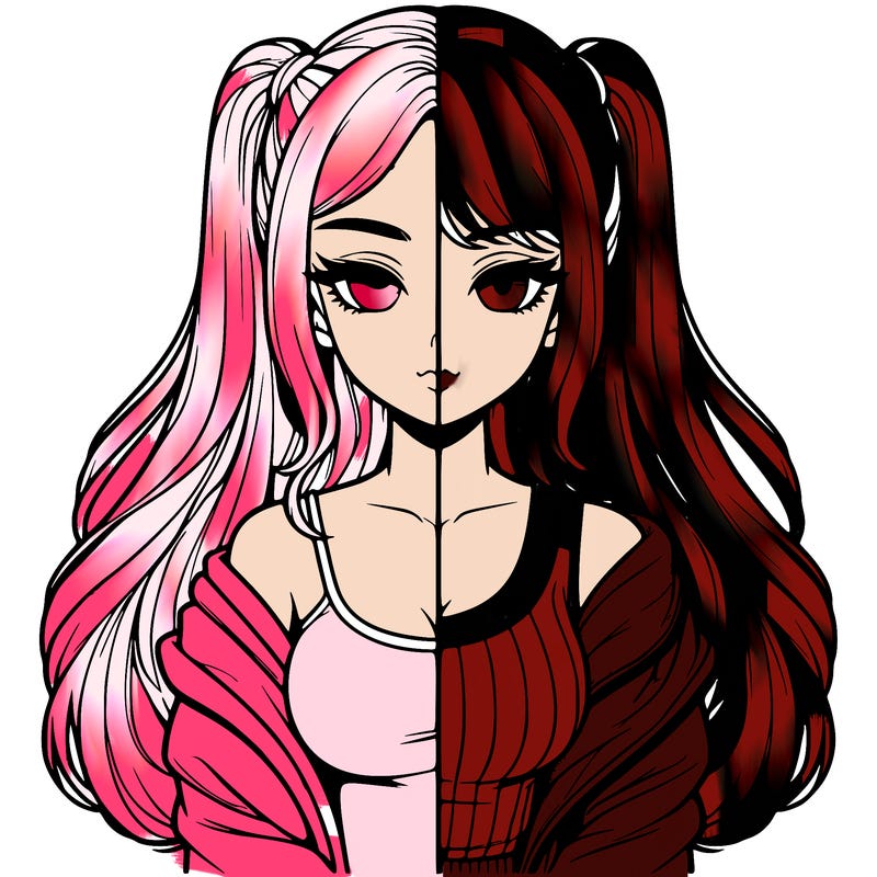 realistic girl split